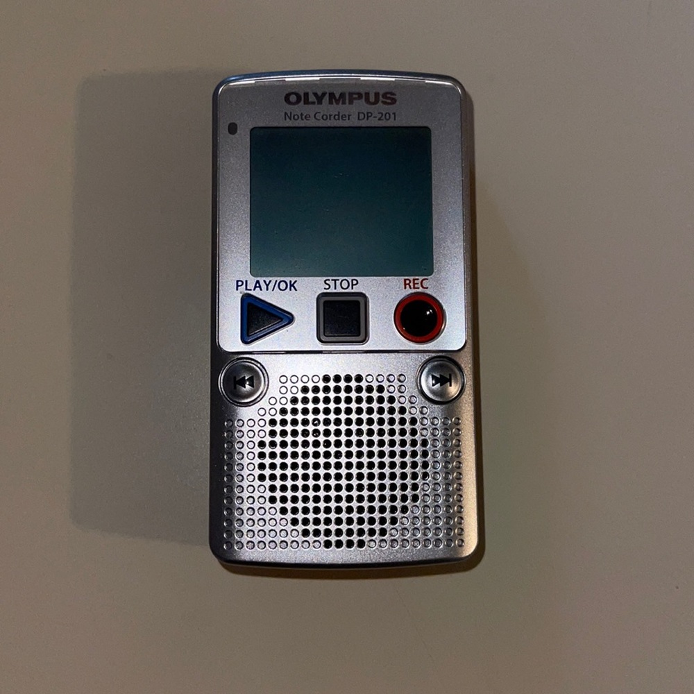 Olympus note corder recorder